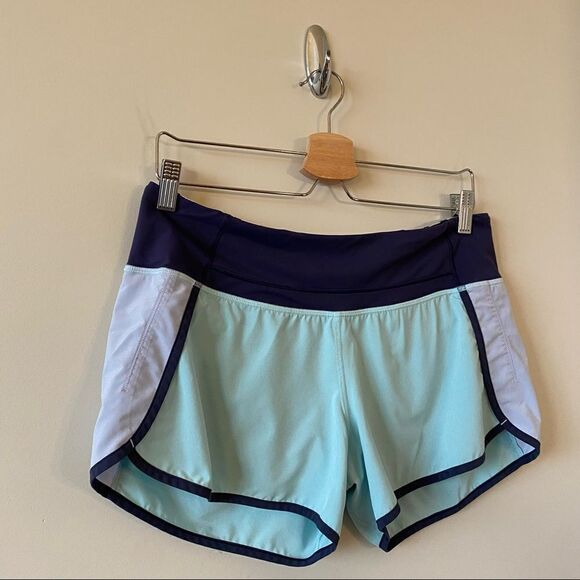 Lululemon-Run Times Short *4-Way Stretch Aquamarine / Cool Breeze / Cade - Picture 4 of 9
